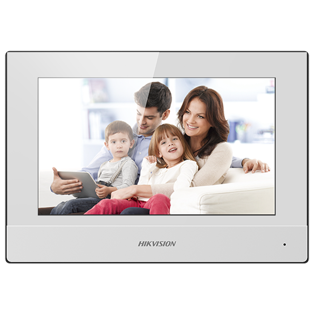 Hikvision IP Intercom 7” Touchscreen Monitor - White (DS-KH6320-WTE1-W)
