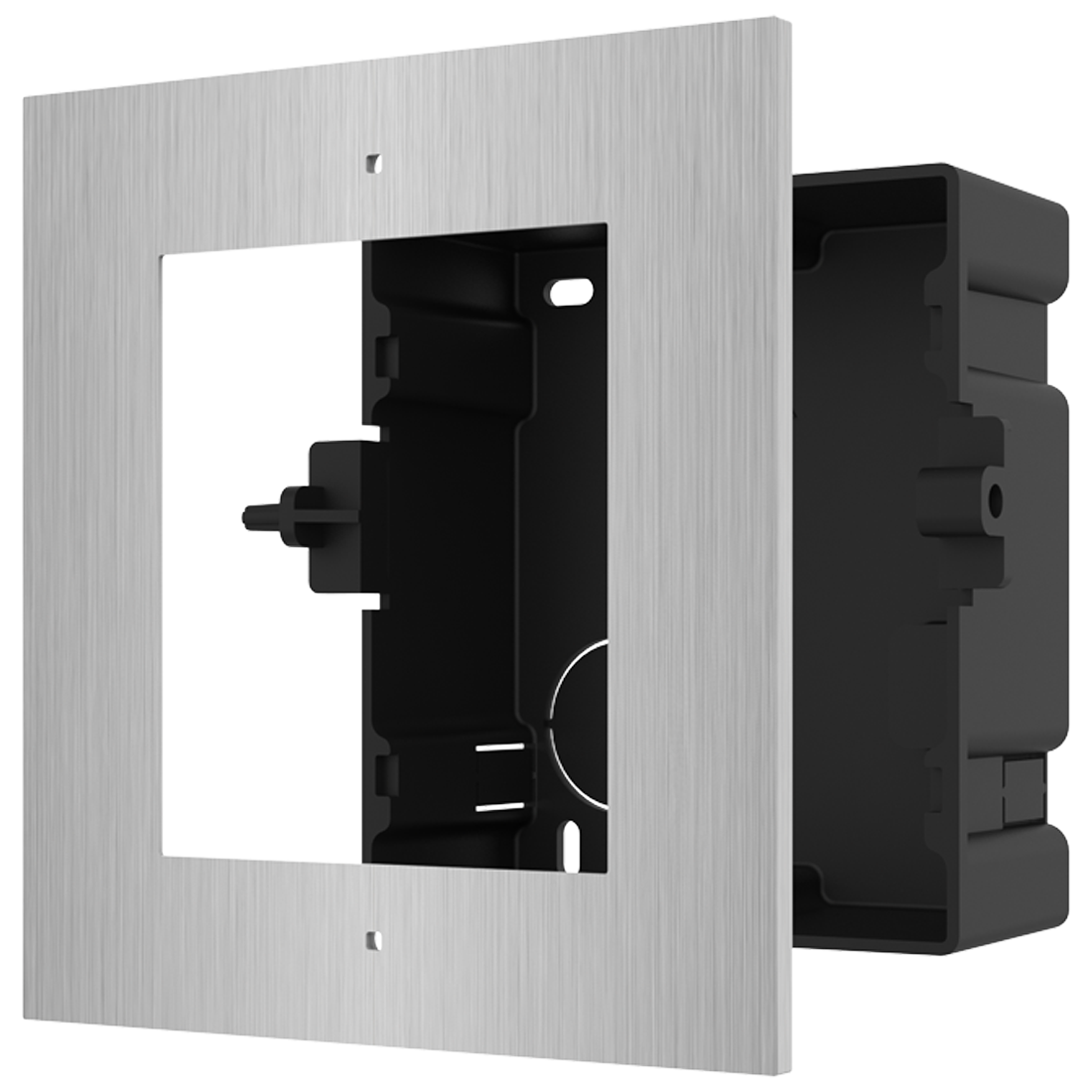 Hikvision Modular 1 Way Flush Mounting Bracket - Stainless Steel (DS-KD-ACF1/S)