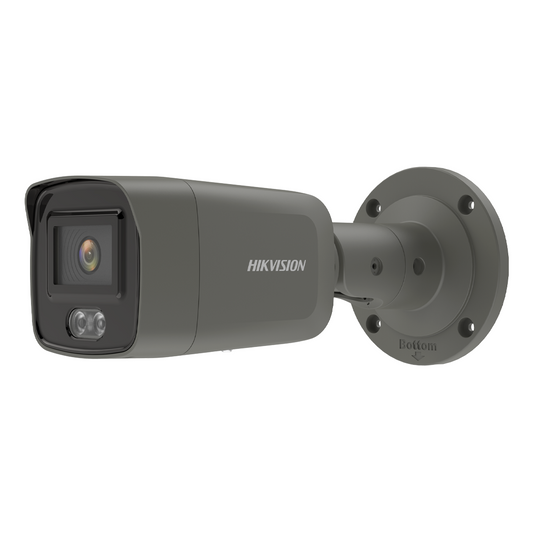 Hikvision IP Acusense ColorVu 4MP 40m Bullet with Microphone 2.8mm - Grey (DS-2CD2047G2-LU-2.8MM-GR)