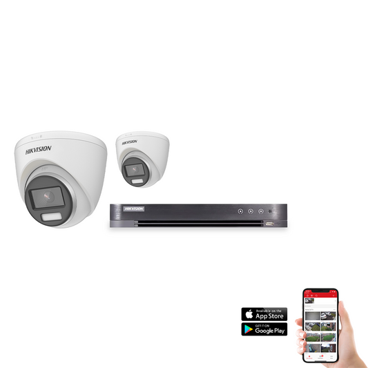 Hikvision POC ColorVu 2 Camera 4ch 3K 40M CCTV Kit (HIK-KIT-POC-COL-3K-2)