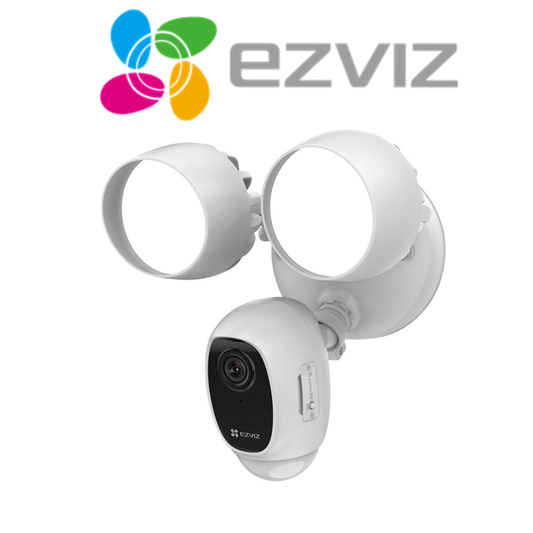 EZVIZ LC1C WiFi 2mp Floodlight Camera with Mic/Speaker/Alarm - White (LC1C)