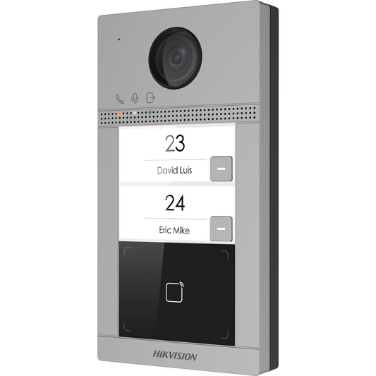 Hikvision IP 2 Button Villa Intercom with Prox (DS-KV8213-WME1)