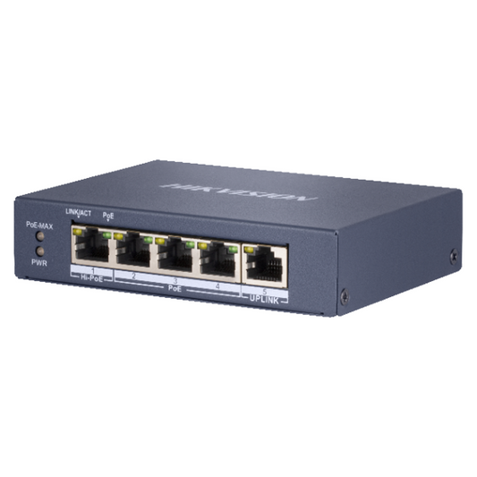 Hikvision 4 Port Gigabit POE Switch (DS-3E0505HP-E)