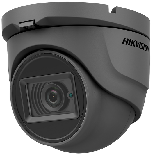Hikvision AoC 5MP 30m Turret Dome with Microphone 2.8mm - Grey (DS-2CE76H0T-ITMFS-2.8MM-GR)