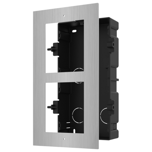 Hikvision Modular 2 Way Flush Mounting Bracket - Stainless Steel (DS-KD-ACF2/S)